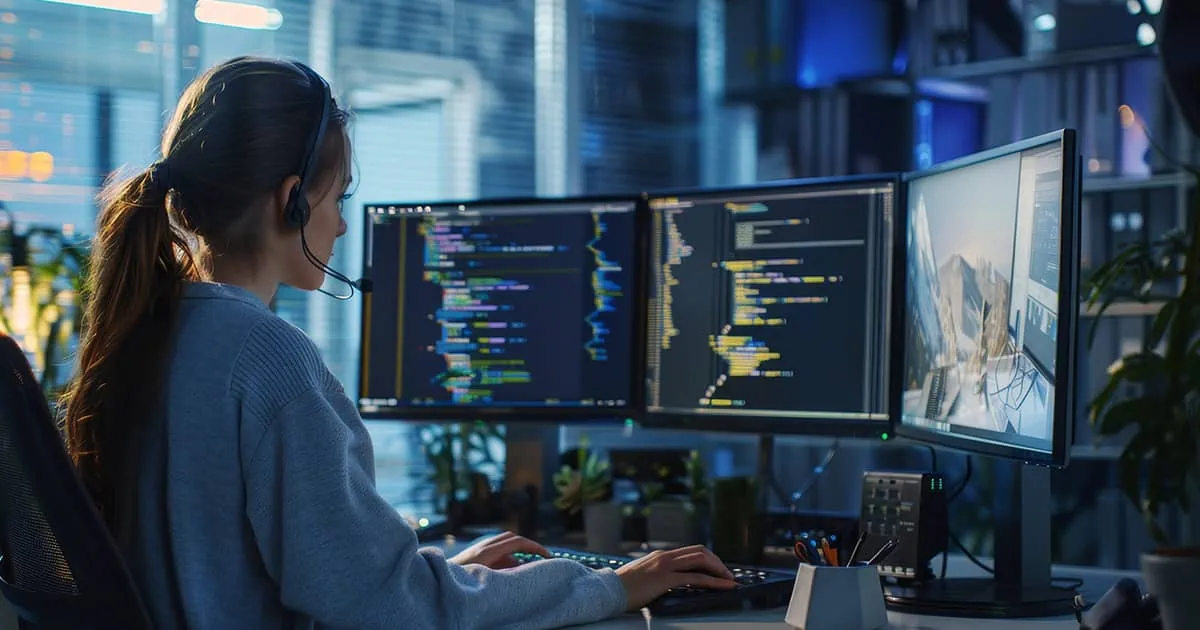Young Developer performing Unit Testing