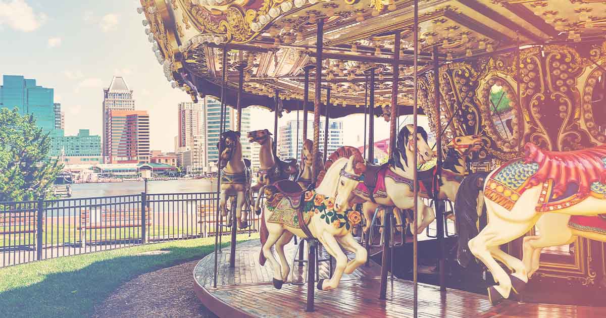Vintage style carousel