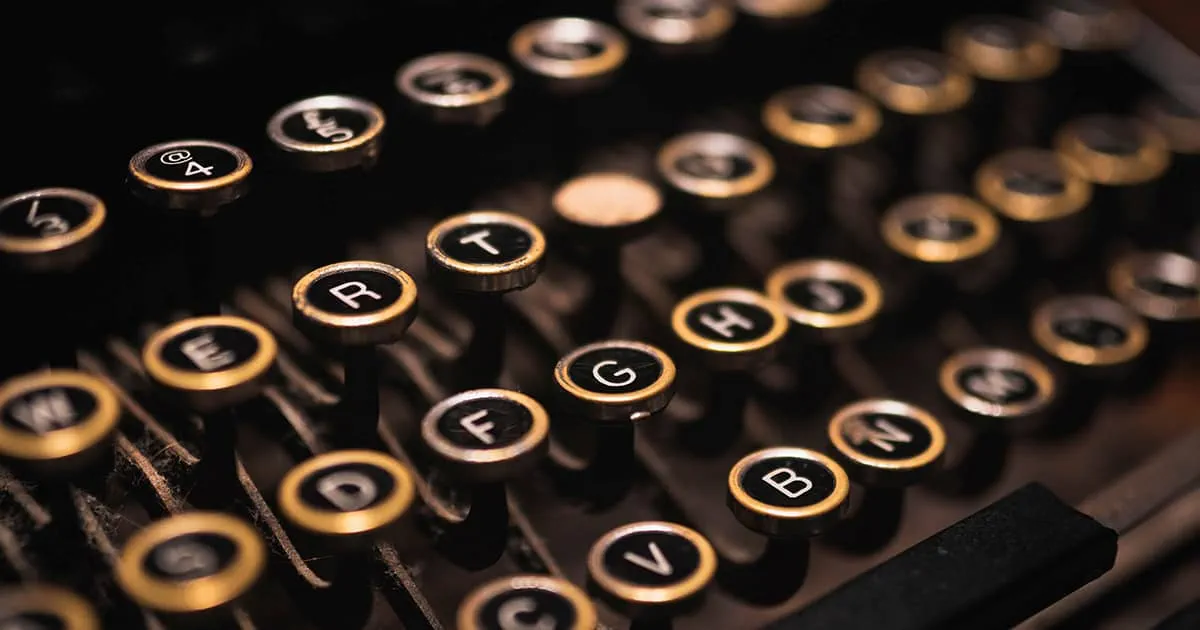 Typewriter keys