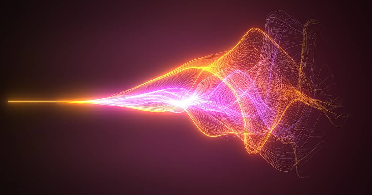 Wave motion with energy trails